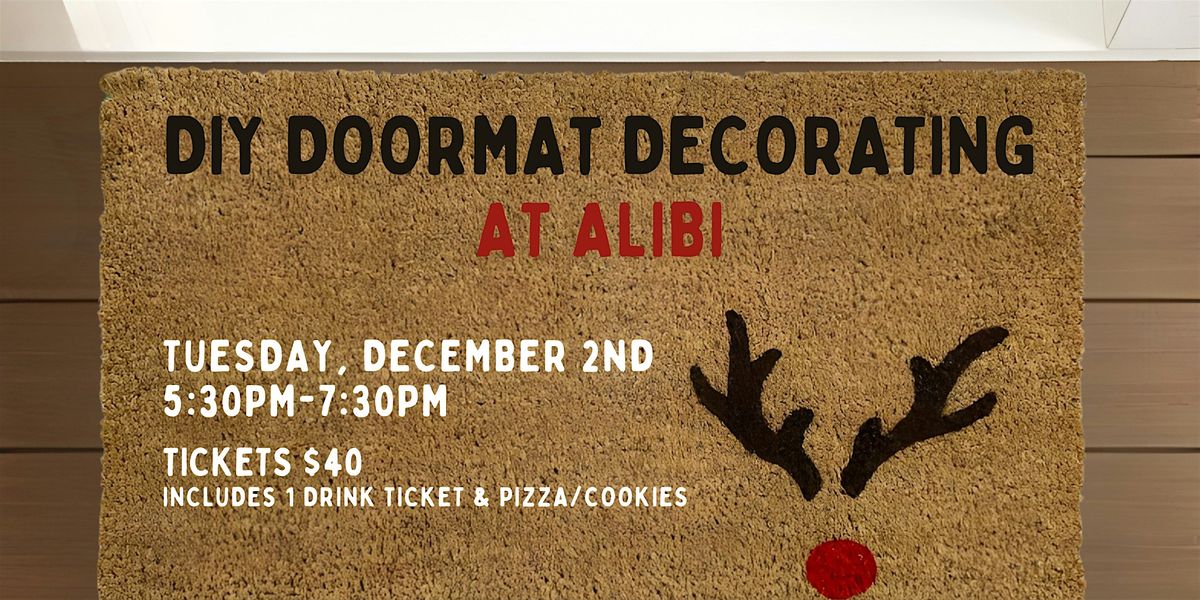 DIY Doormat Decorating at Alibi