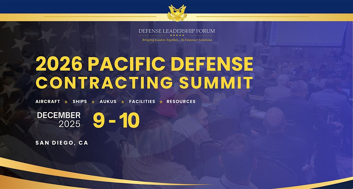 2026 PACIFIC DEFENSE CONTRACTING SUMMIT