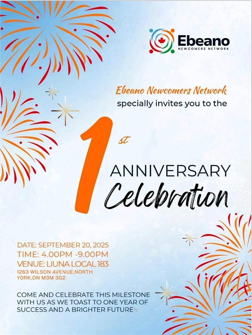 Ebeano Newcomers Network - First Anniversary Celebration