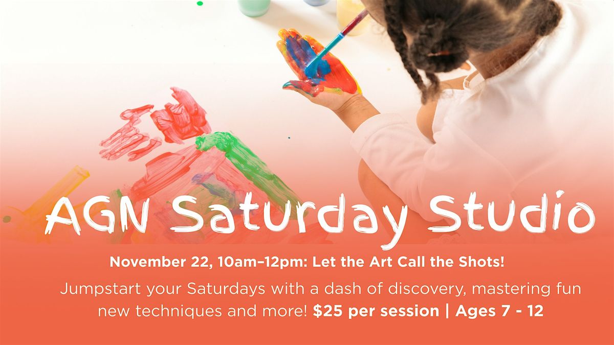 AGN Saturday Studio: Let the Art Call the Shots!