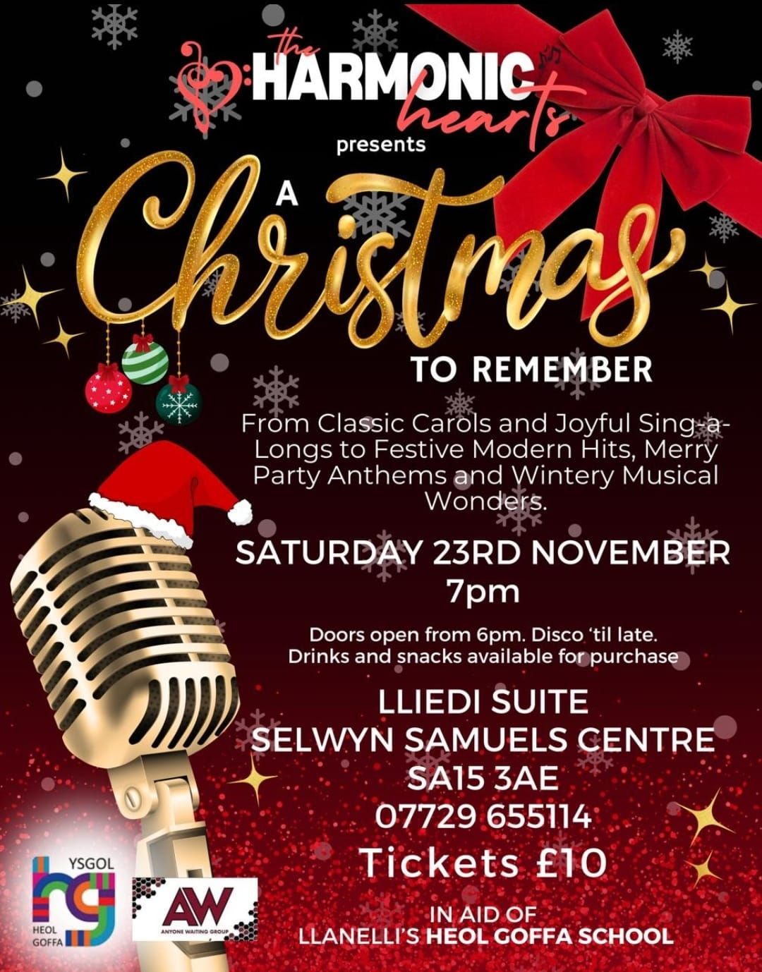 Christmas concert park Crescent, Llanelli November 23, 2024