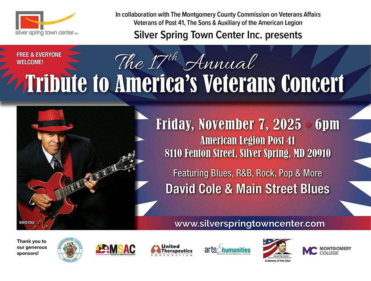 The Tribute to America's Veterans Concert w\/David Cole & Main Street Blues