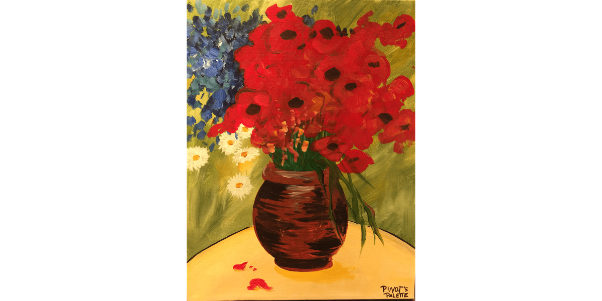 Van Gogh's Daisies and Poppies - Paint and Sip in Boston | Classpop!\u2122