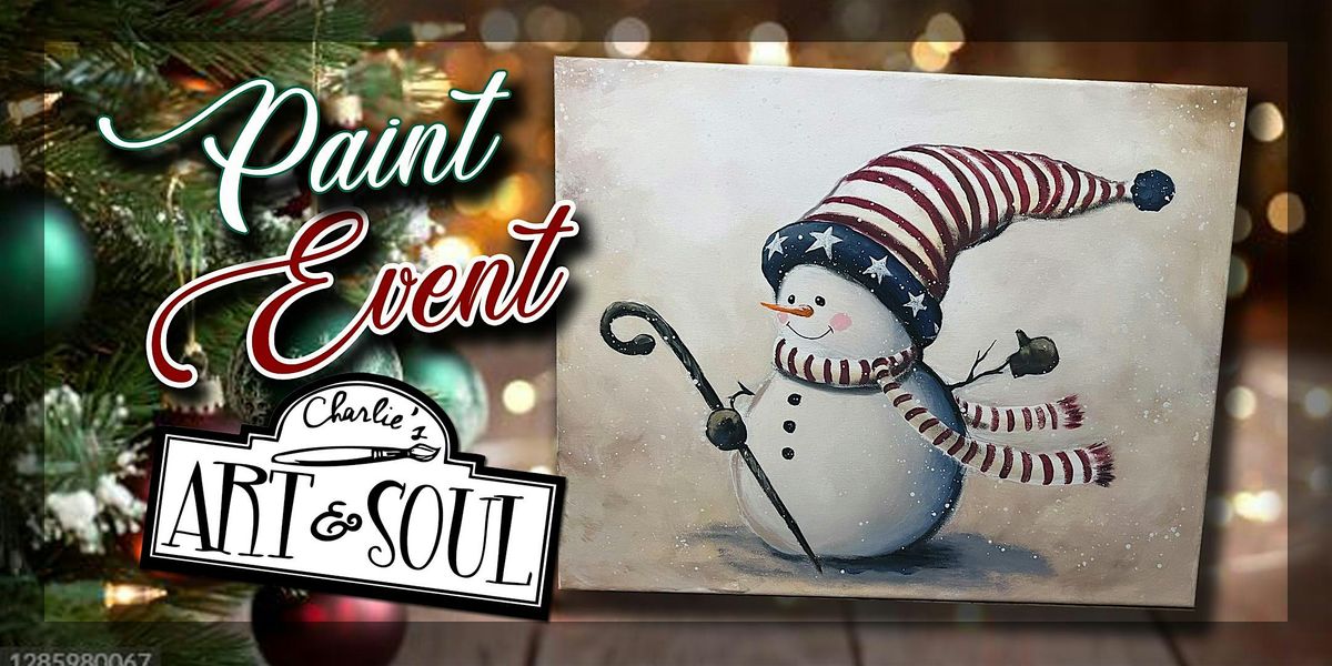Patriotic Snowman on Canvas Paint Event @ Devil's Due Distillery