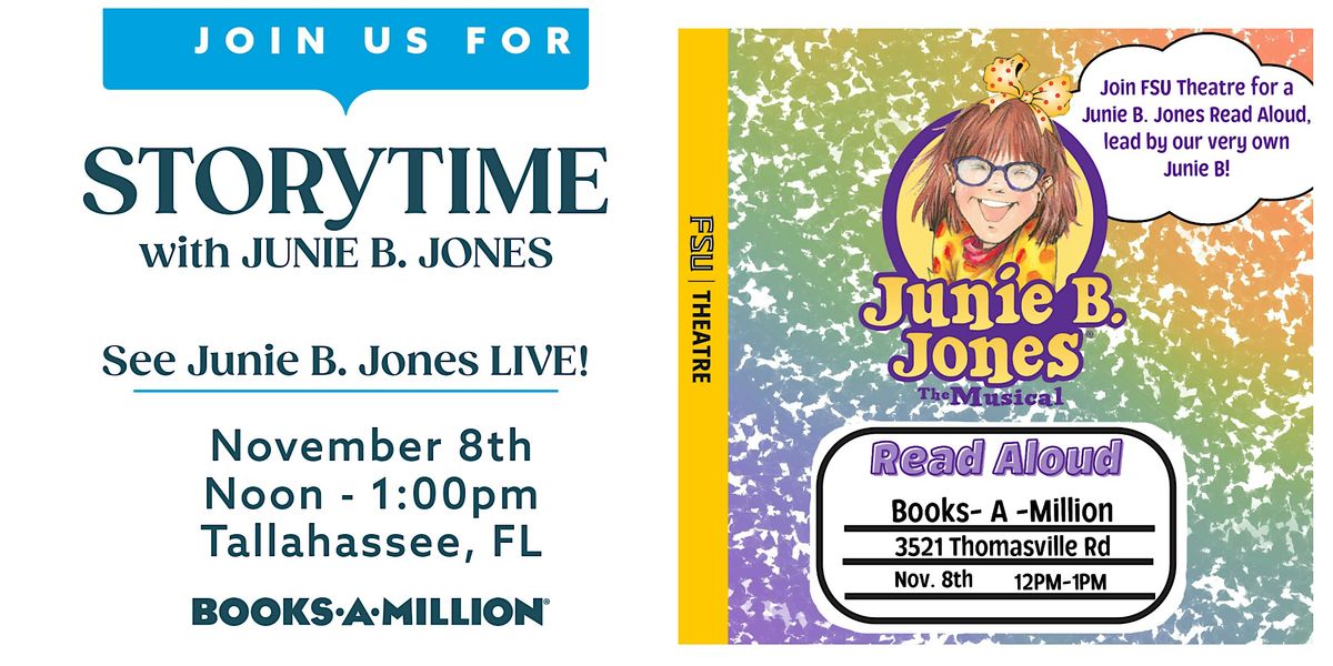 Saturday Story Time! See Junie B. Jones LIVE!
