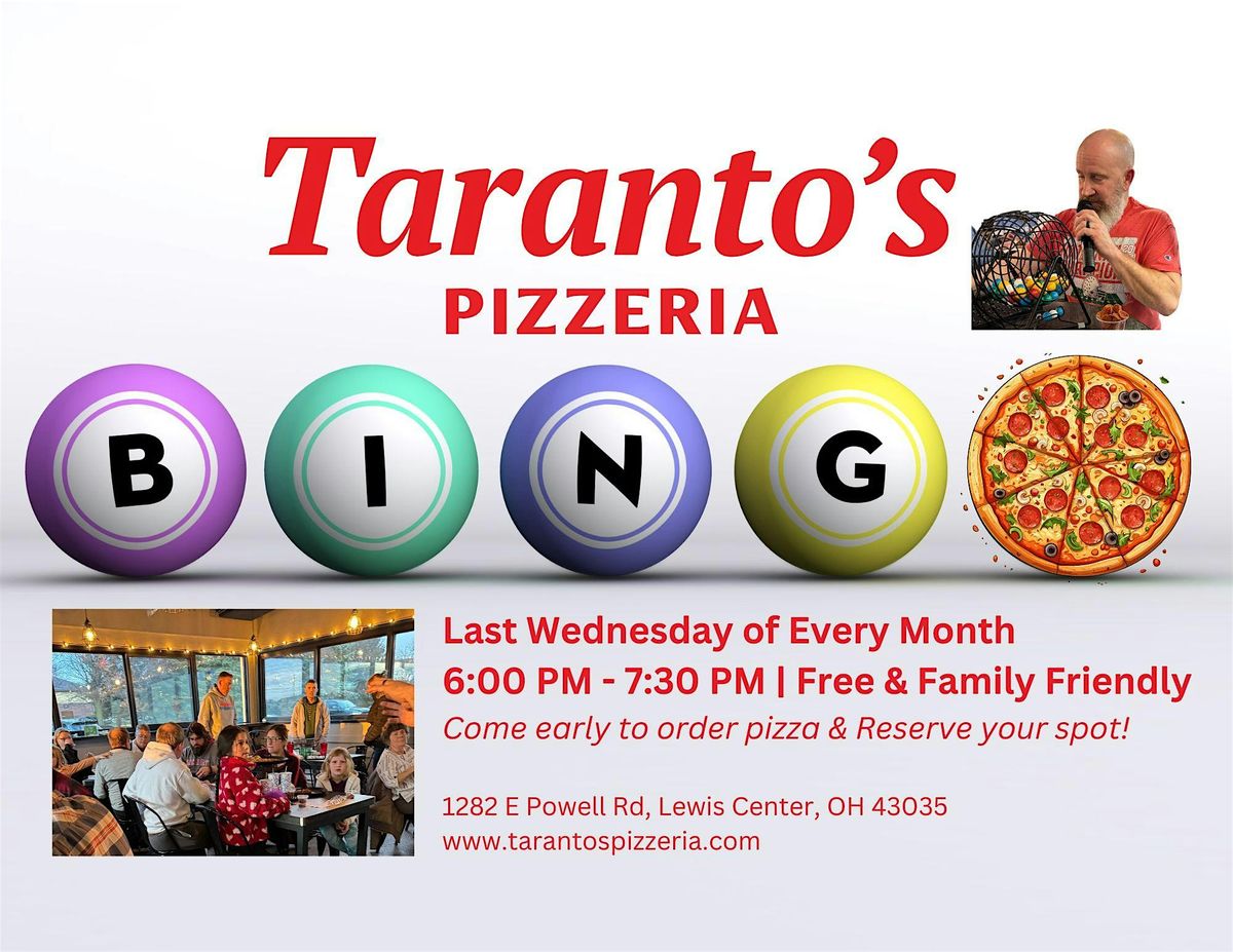 Family Bingo Night | Taranto's Pizzeria | Lewis Center, Ohio