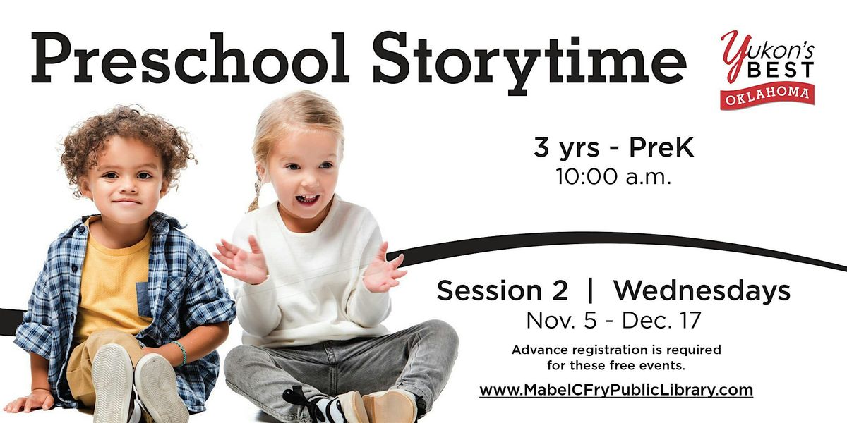 Preschool Storytime : Session 2