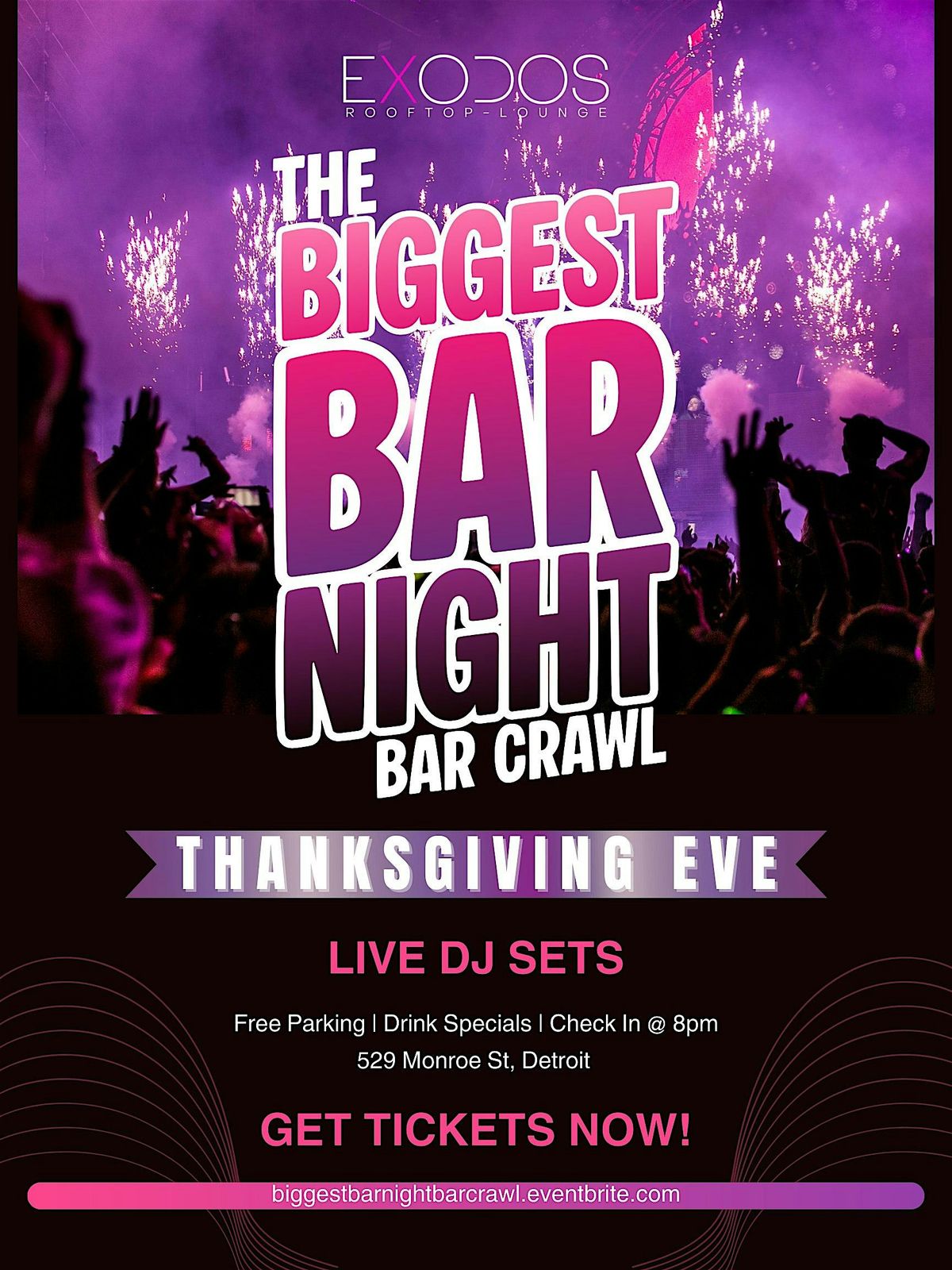 Thanksgiving Eve: Biggest Bar Night Bar Crawl