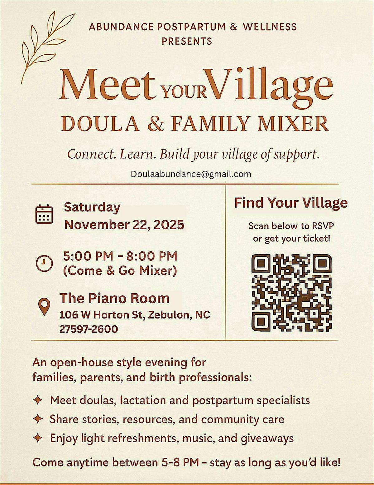 Doula & Family Mixer : Meet Your Village