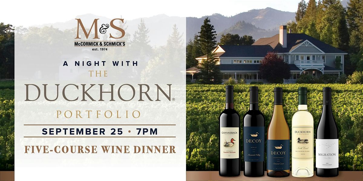 McCormick & Schmick's + Duckhorn Wine Dinner - Anaheim