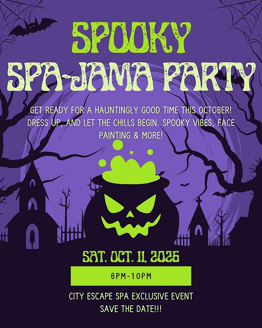 Spooky Spa-Jama Party