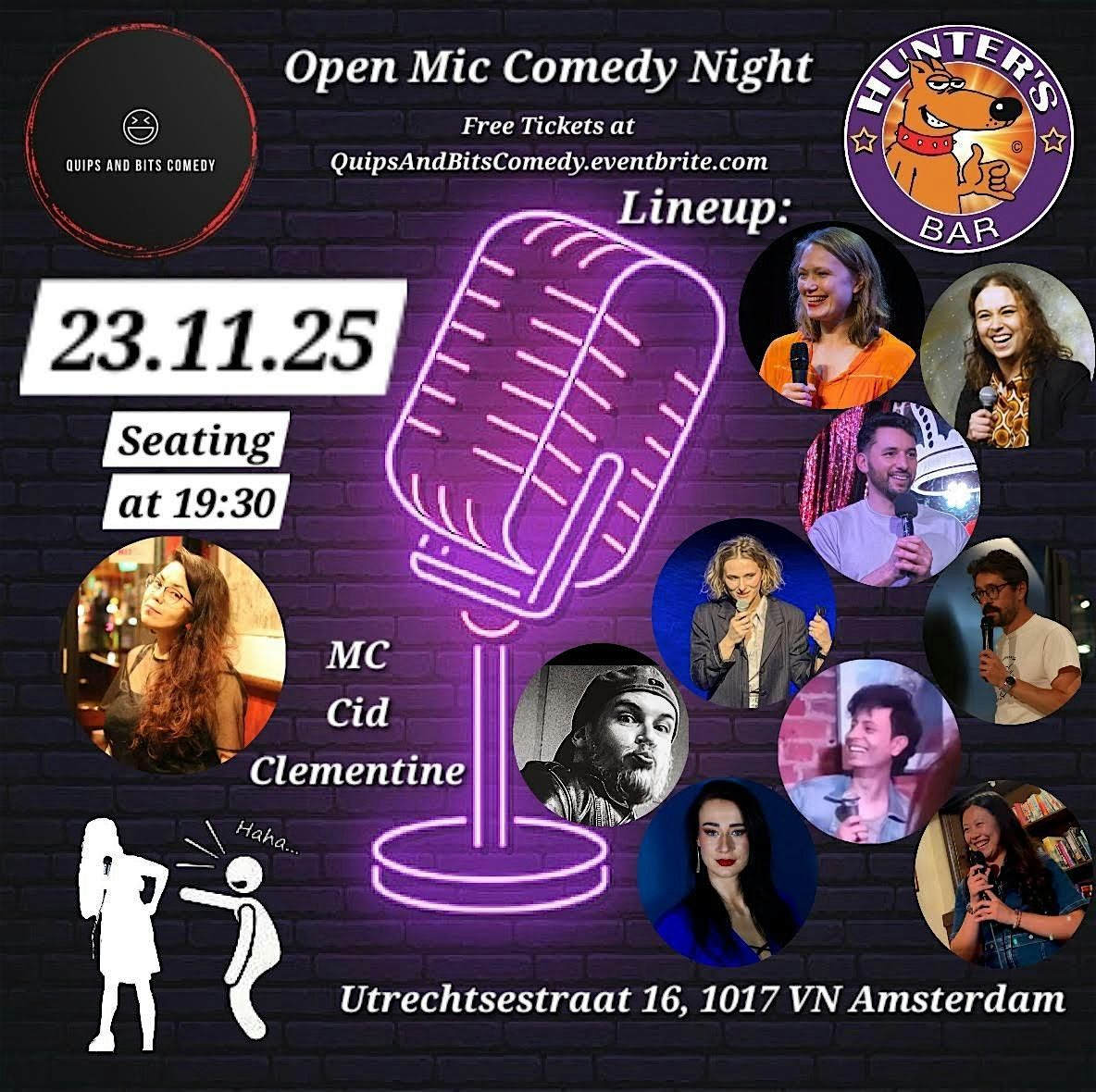 Hunter's Bar Open Mic Comedy