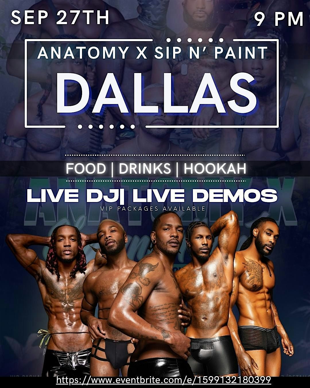 DALLAS ANATOMY X EXOTIC SIP N' PAINT MALE MODELS