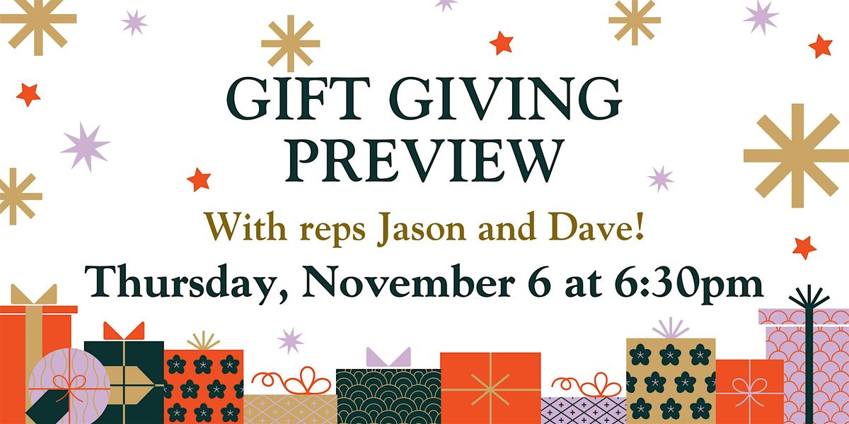 2025 Gift Giving Preview Night