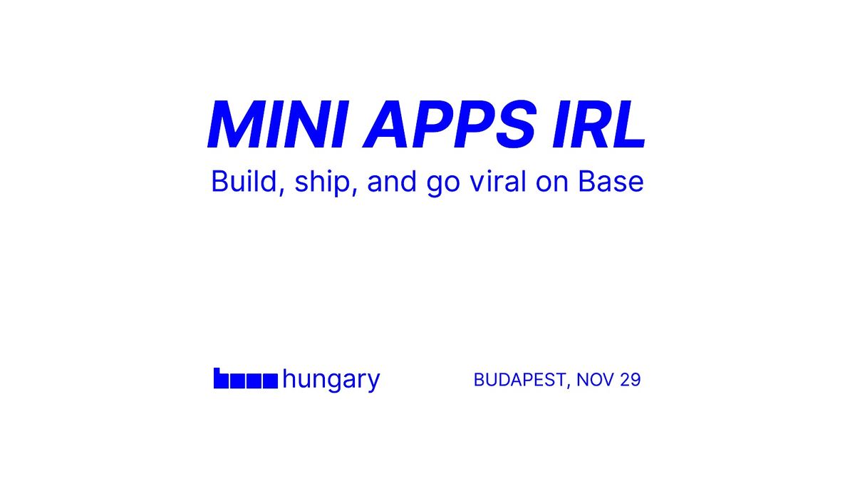 Mini Apps IRL: Build, Ship, and Go Viral on Base