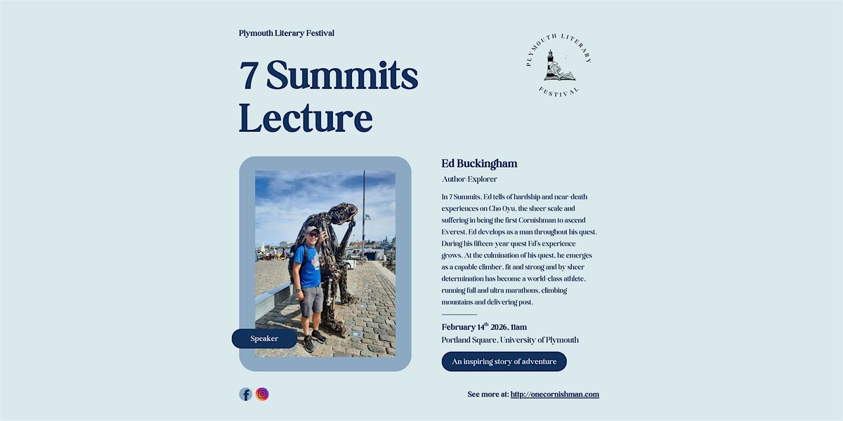 7 Summits Lecture with Ed Buckingham
