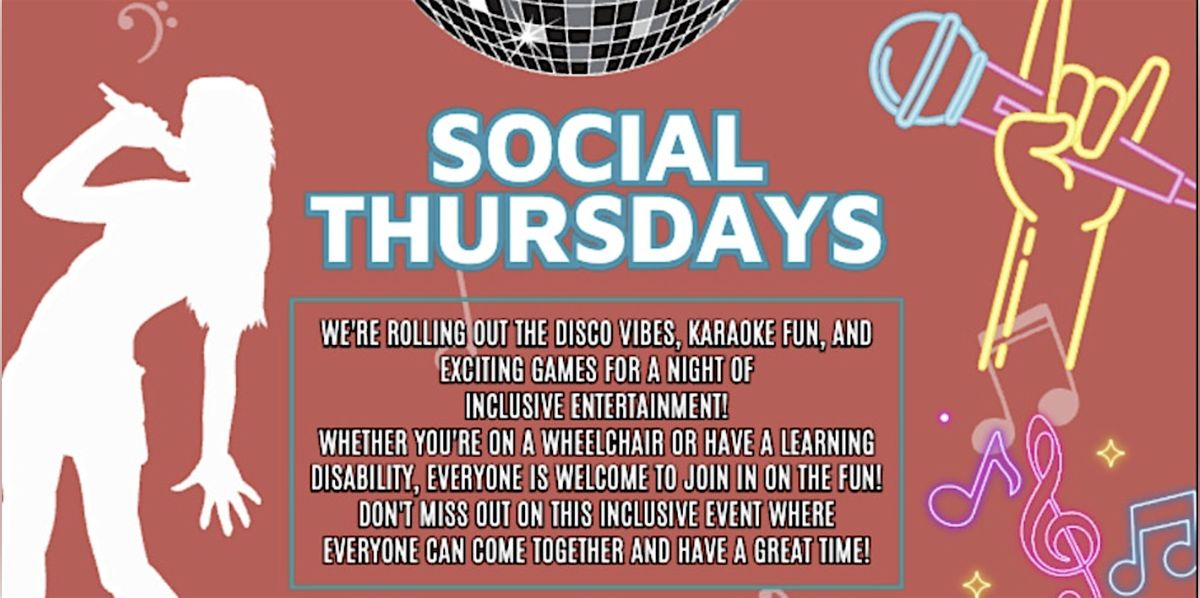 Social Disco for Adults with Learning Disabilities(18+)- Fun, Music & Games