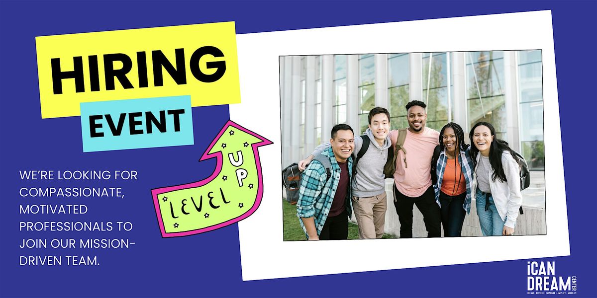 iCan Dream Winter Hiring Event