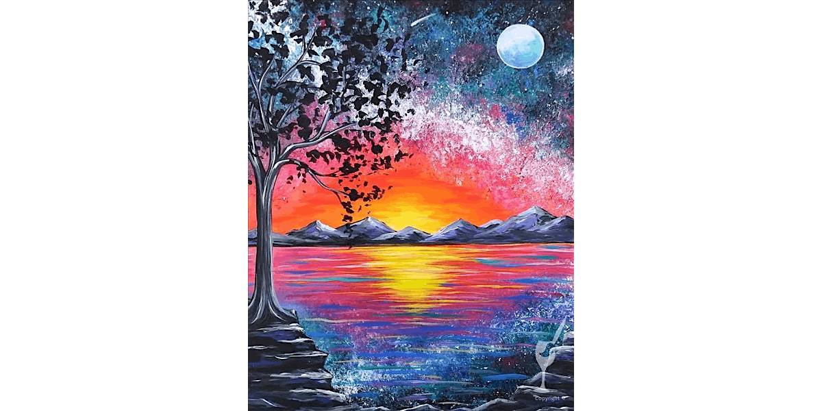 Sunset Colors by a Lake - Paint and Sip in Houston | Classpop!™ at ...