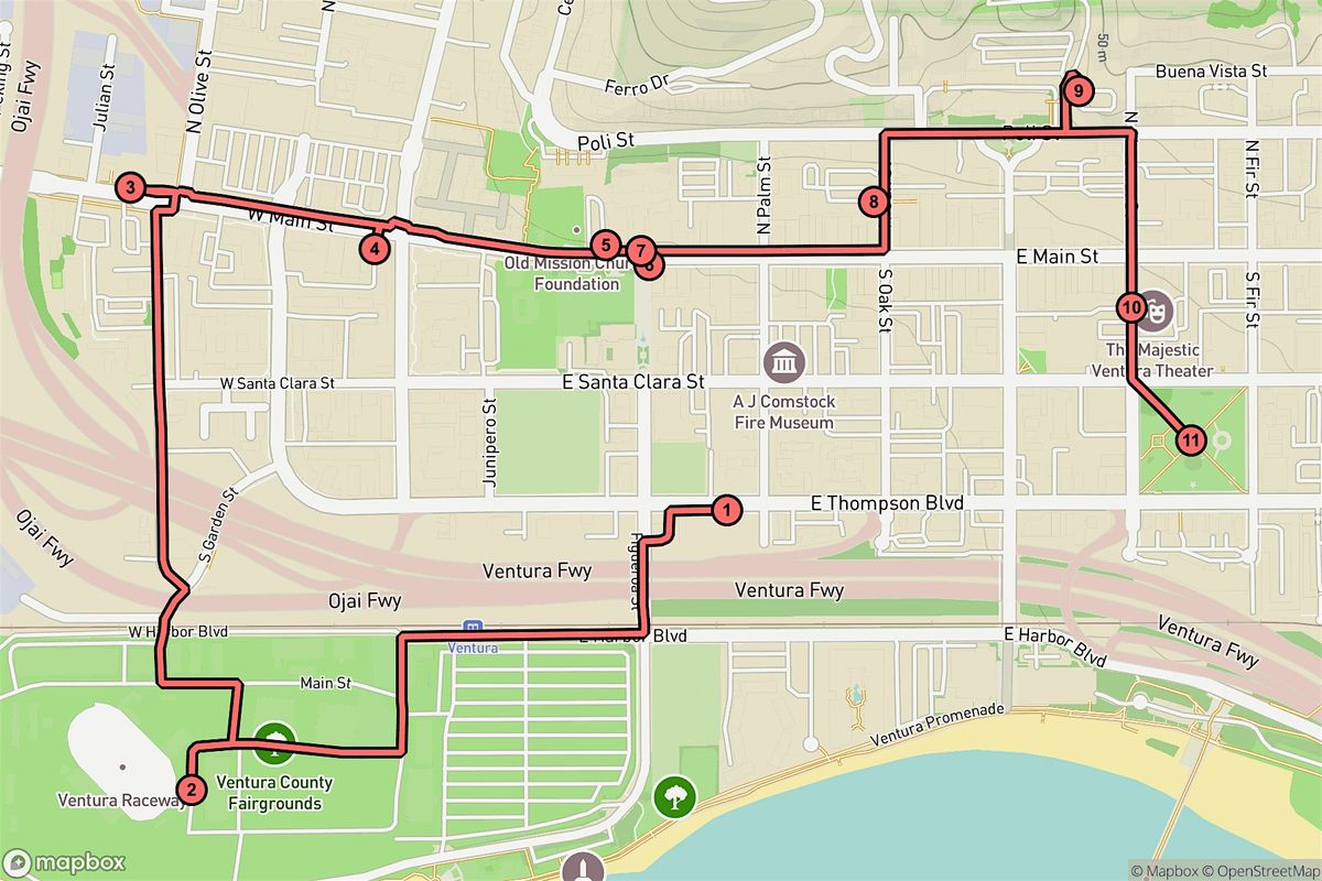 Ventura Audio Tour: Echoes of Adobe, Mission Bells & Coastal Legends