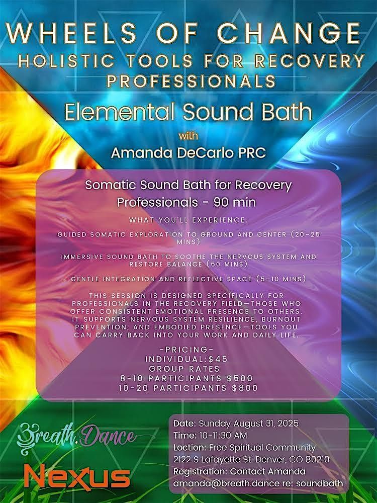 Somatic Sound Bath for Recovery Professionals