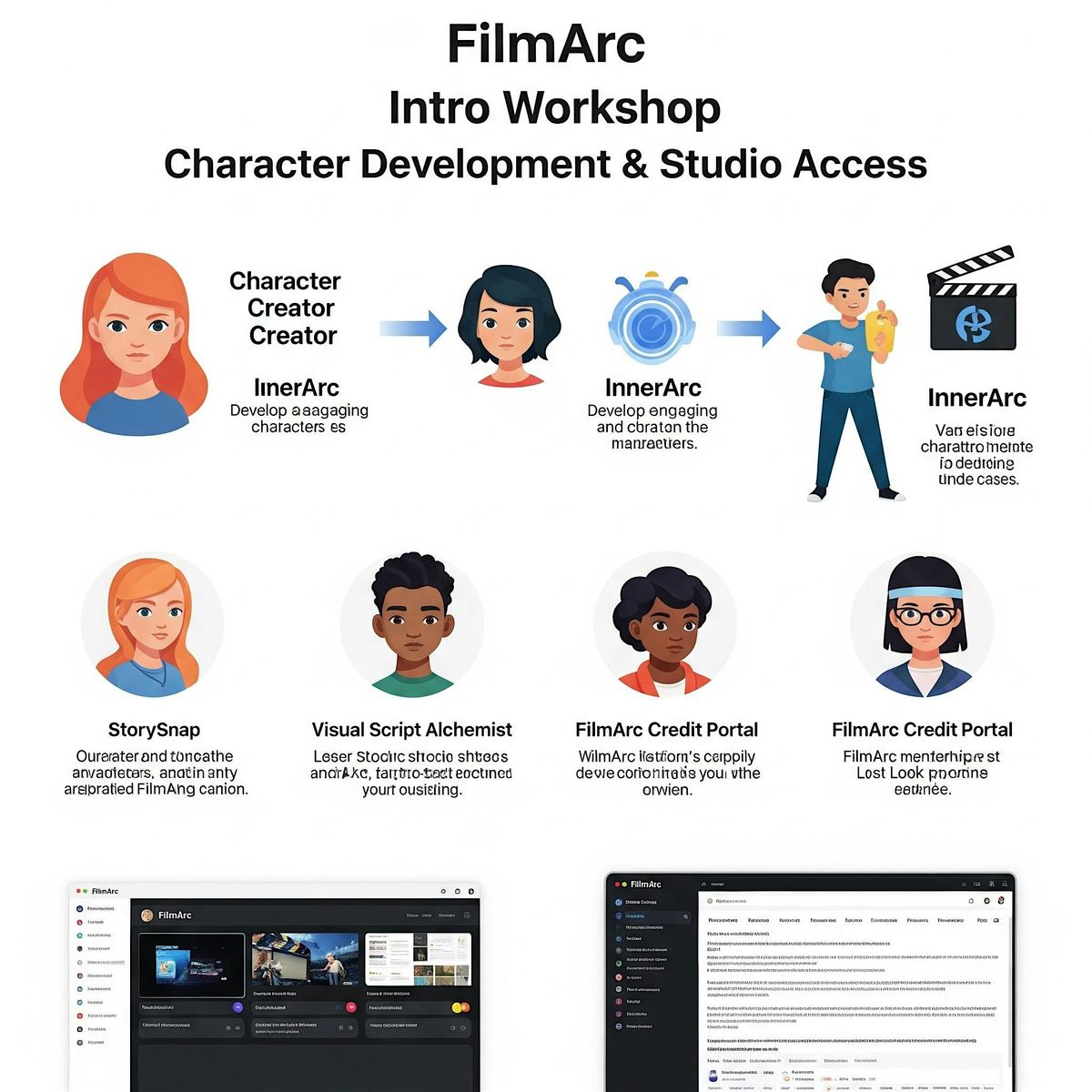 FilmArc Intro Workshop: Character Development & AI Studio Access