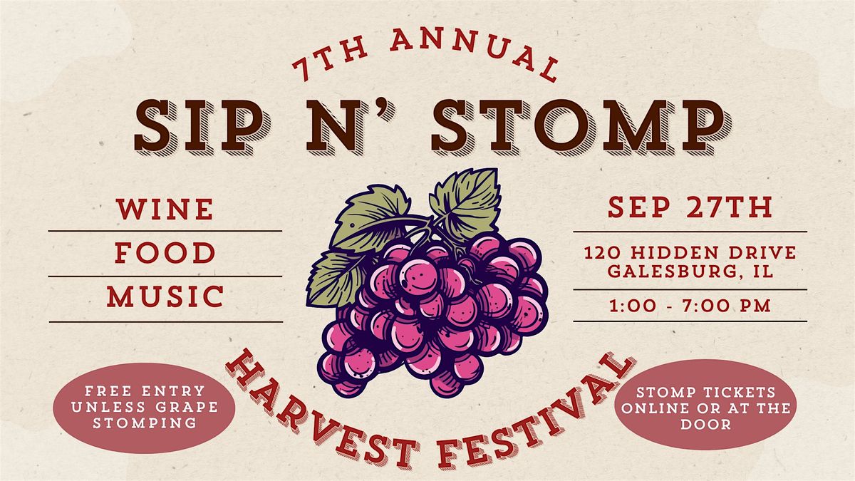Sip N' Stomp Grape Stomping Ticket