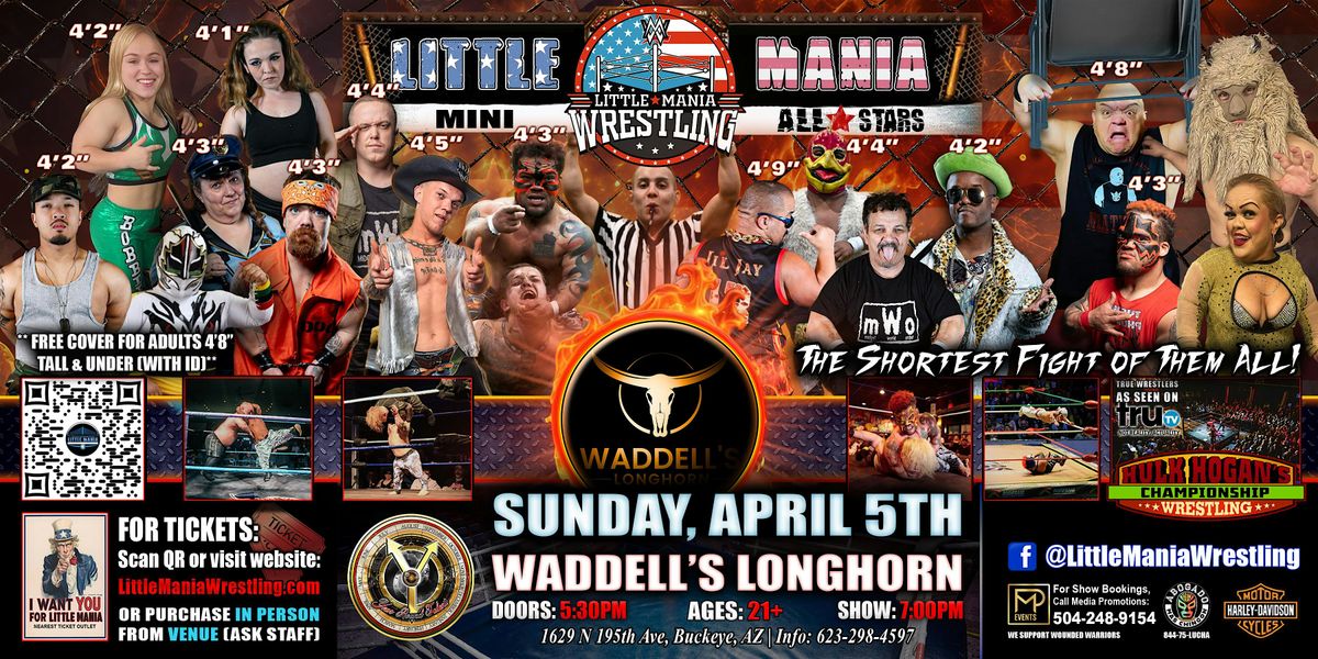 Buckeye, AZ - Little Mania Mini Wrestling @ Waddell's Longhorn