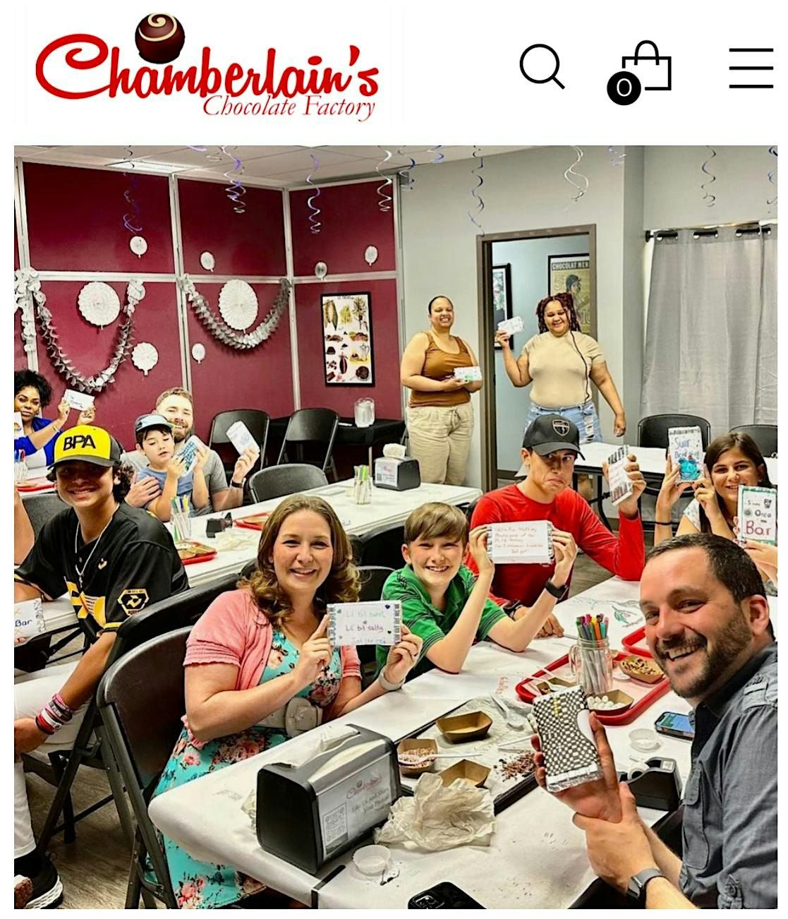 Kids and Adults Make Your Own Giant Chocolate Bar Event