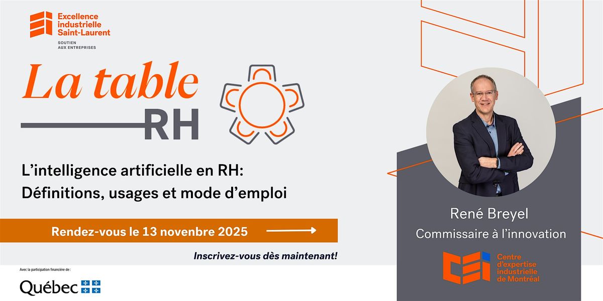 Table RH - L\u2019intelligence artificielle : une alli\u00e9e strat\u00e9gique pour les RH