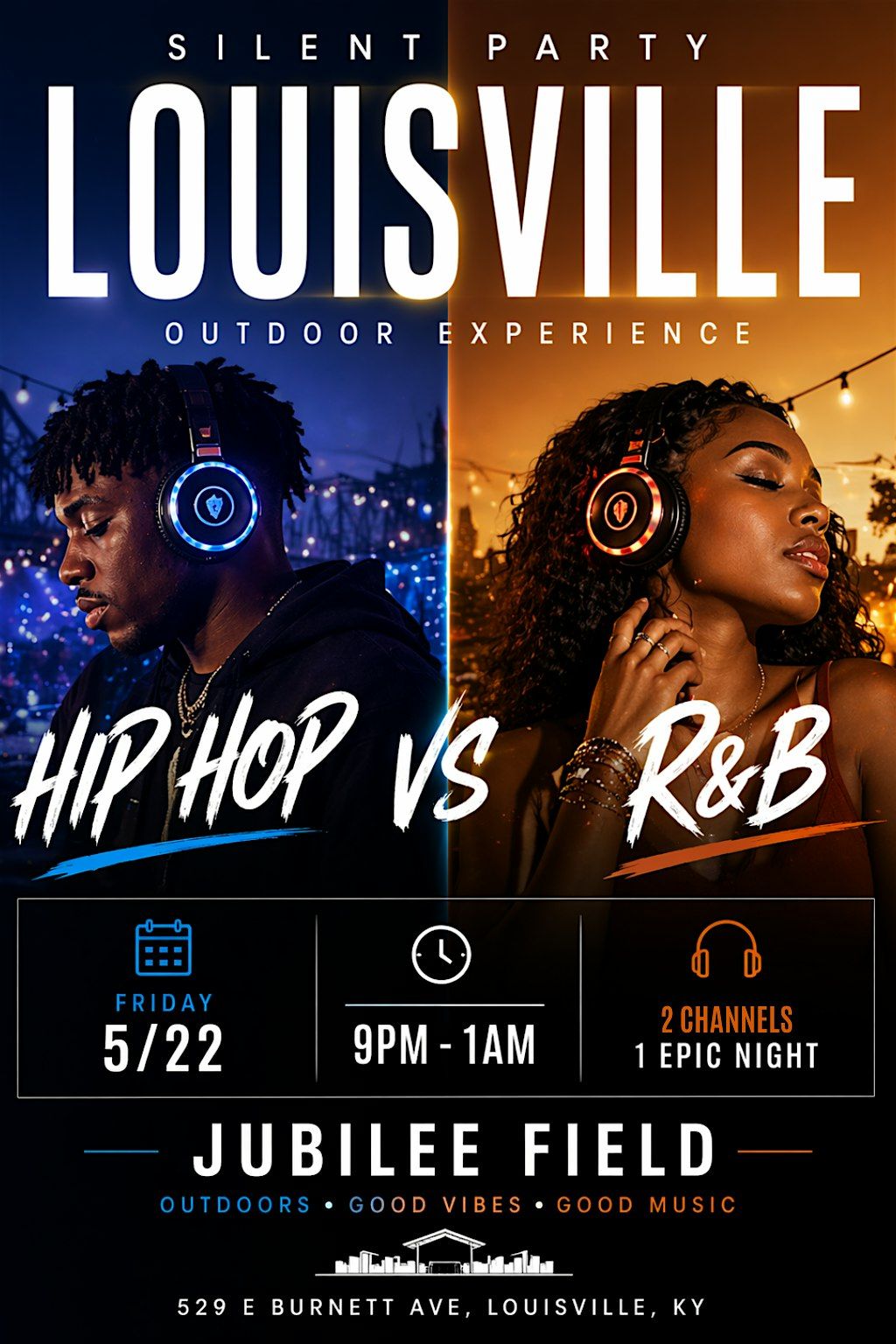 SILENT PARTY LOUISVILLE: R&B VS HIP HOP EDITION