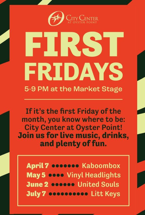 First Fridays Volunteer Event! City Center at Oyster Point, Newport