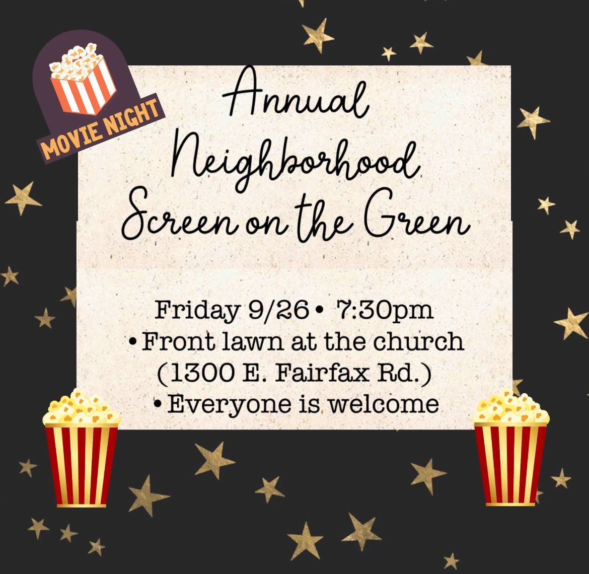 Annual Neighborhood Screen on the Green
