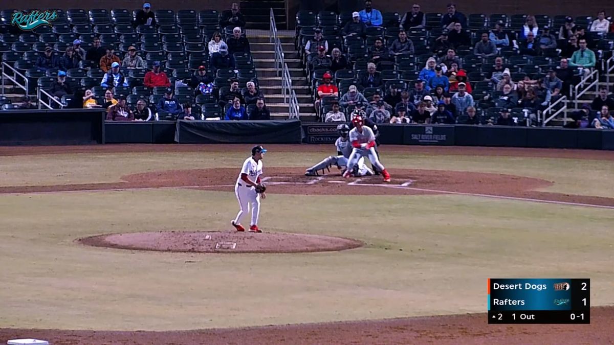Parking Glendale Desert Dogs at Salt River Rafters