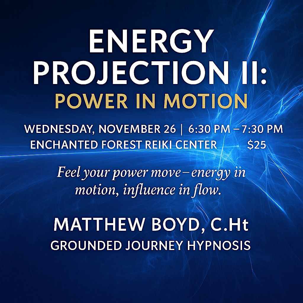 Energy Projection II: Power in Motion with Matthew Boyd, C.Ht