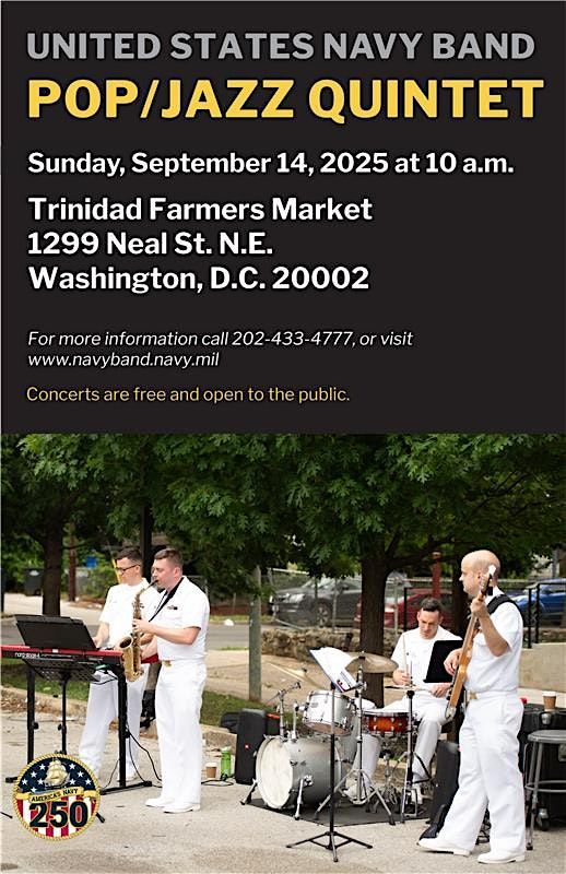 United States Navy Band Concert @ Trinidad Farmers Market (FREE EVENT)