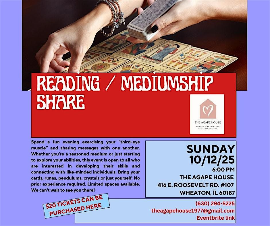 Reading\/Mediumship Share (Tarot etc.)