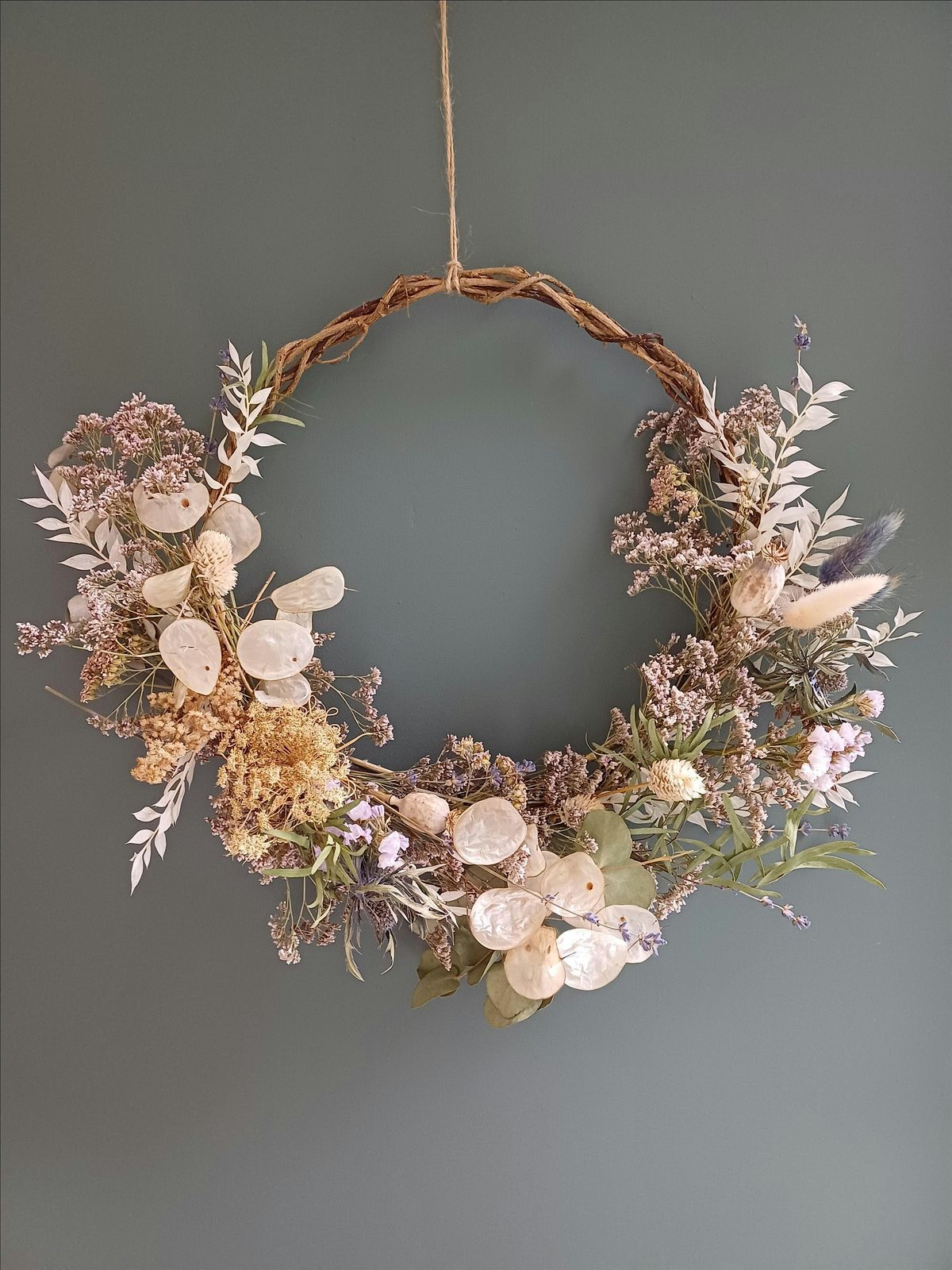 Autumn dried flower wreath making workshop