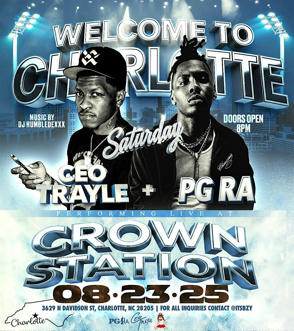 CEO TRAYLE + PG RA LIVE IN CHARLOTTE, NC