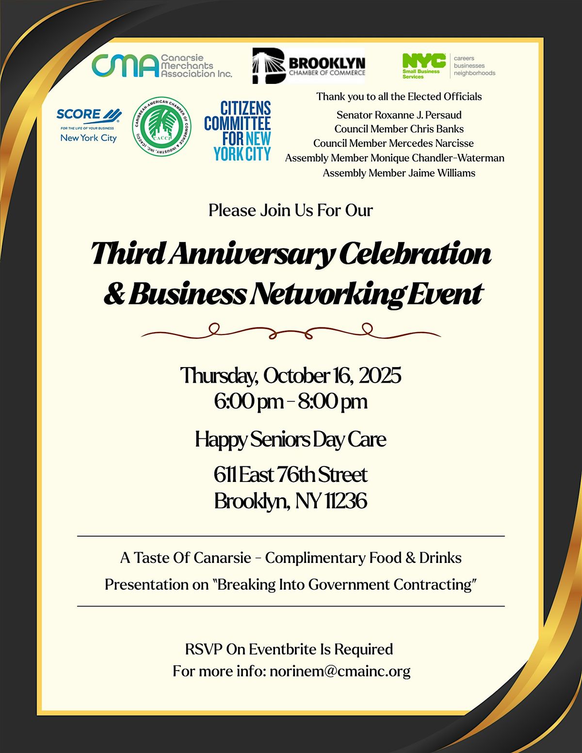 Third Anniversary Celebration & Business Networking Event