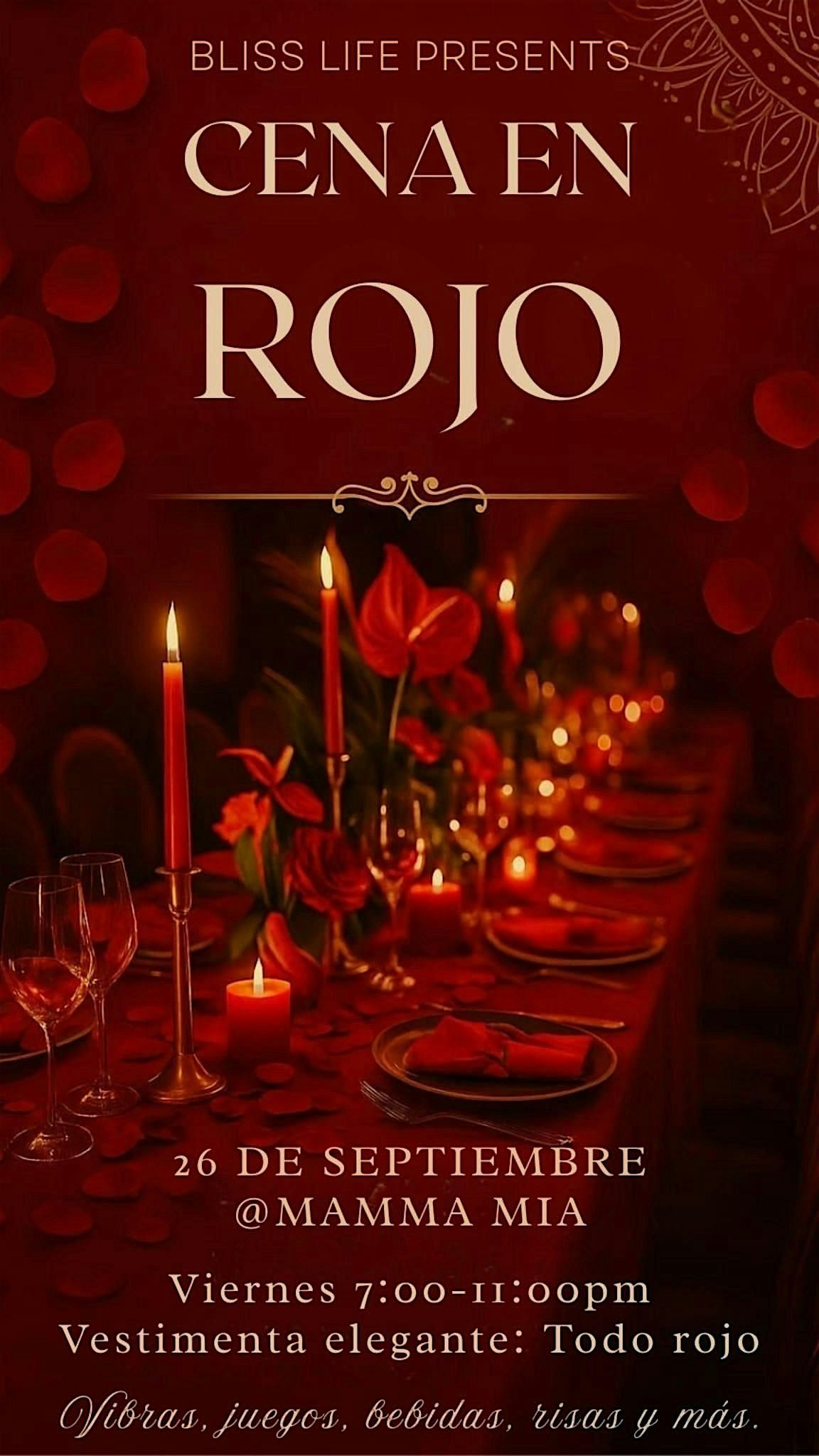 Cena En Rojo