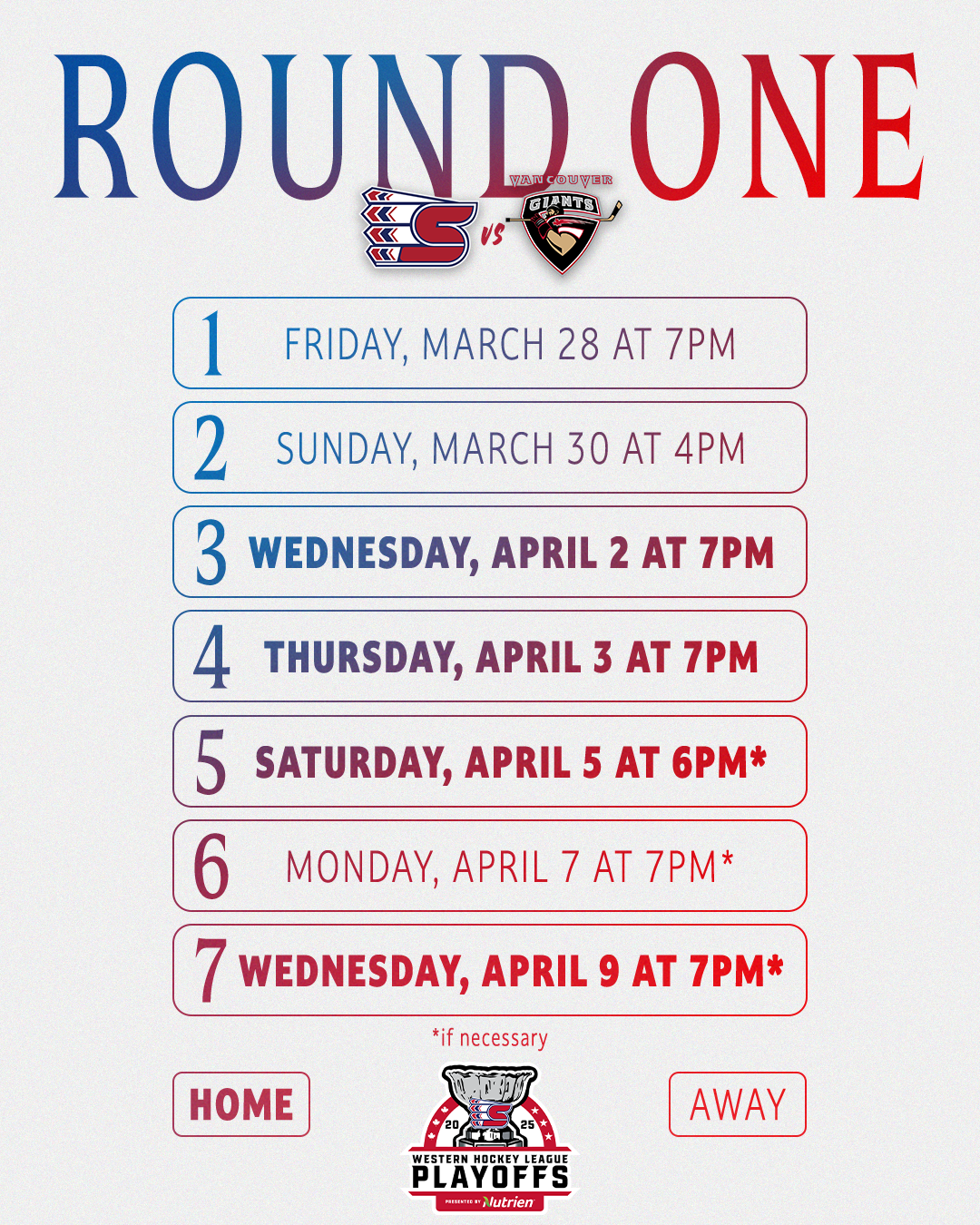 Vancouver Giants at Spokane Chiefs at Spokane Arena