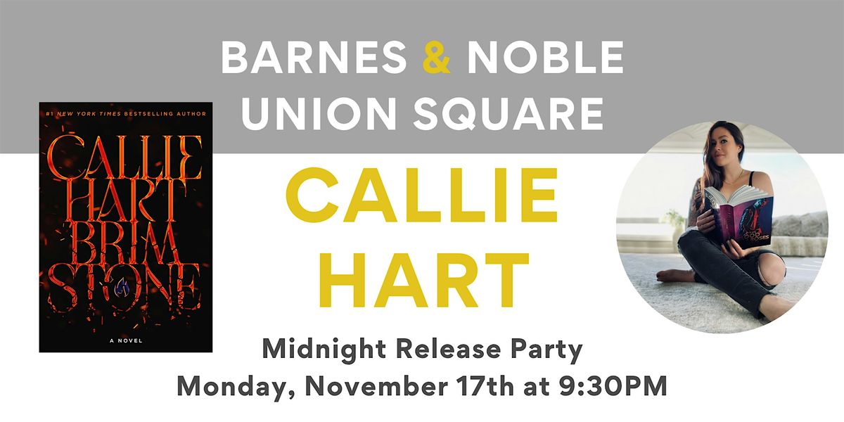 Midnight Release Celebration for BRIMSTONE with Callie Hart at B&N USQ
