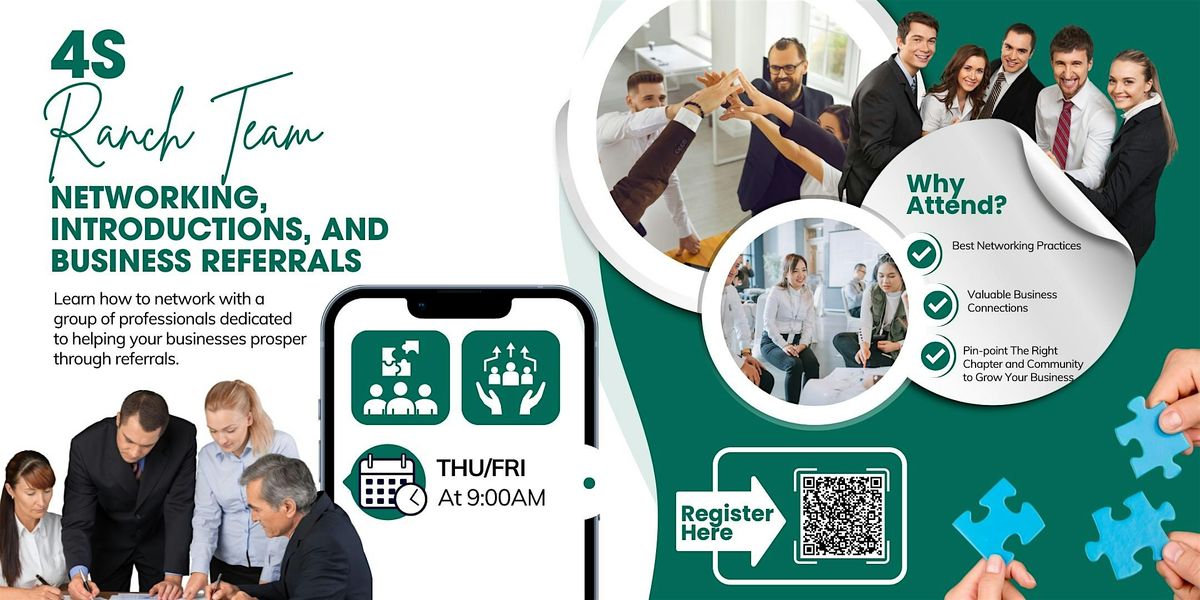 4S Ranch TEAM - Networking, Introductions, and Business Referrals