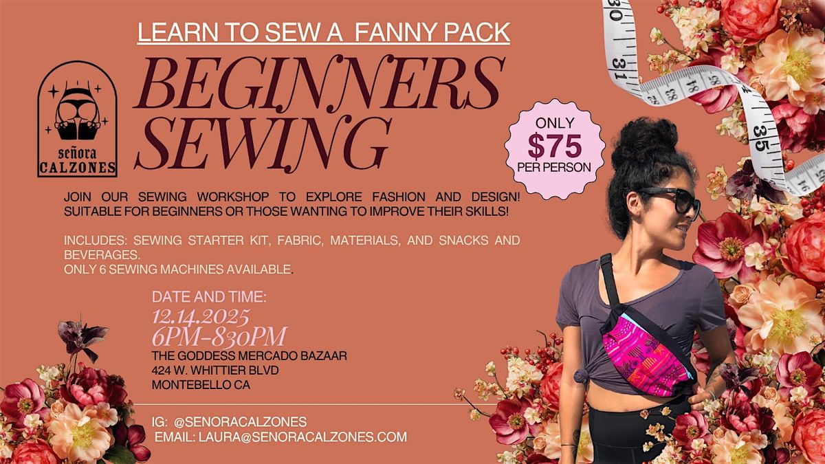 Dec Beginners Sewing Class: Fanny Pack