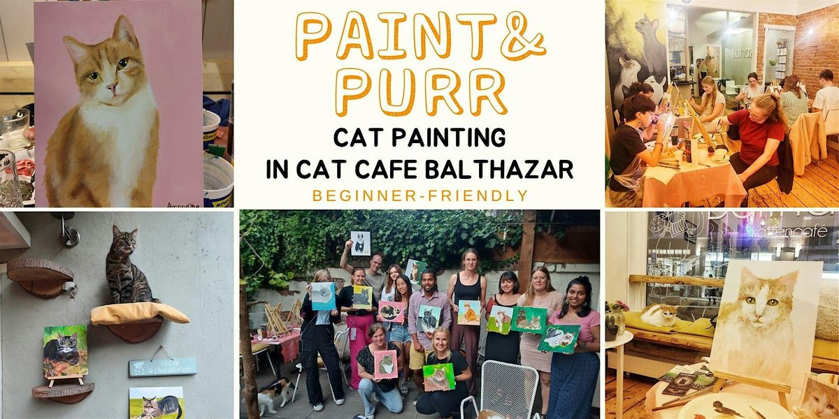 Cat Painting in Cat Cafe with cats \u2013 Christmas Edition -beginner friendly