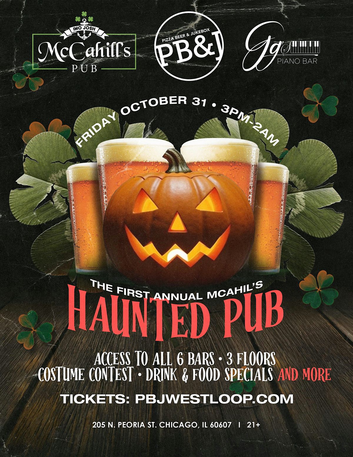 First Annual McCahill's Haunted Pub Crawl