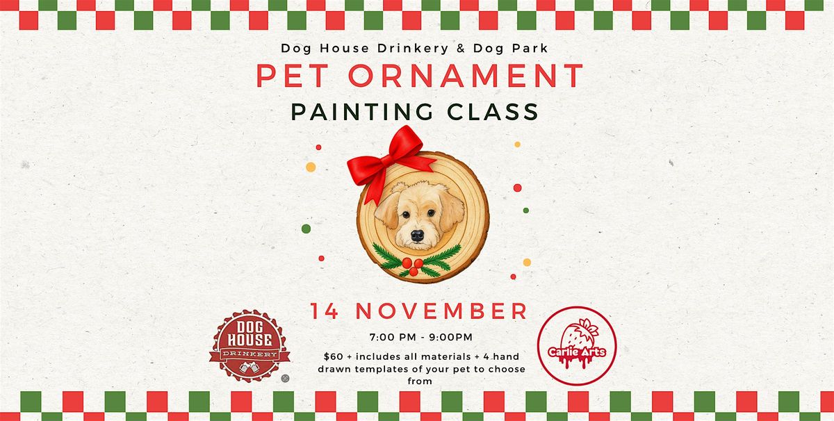 Paint Your Pet: Ornament Edition