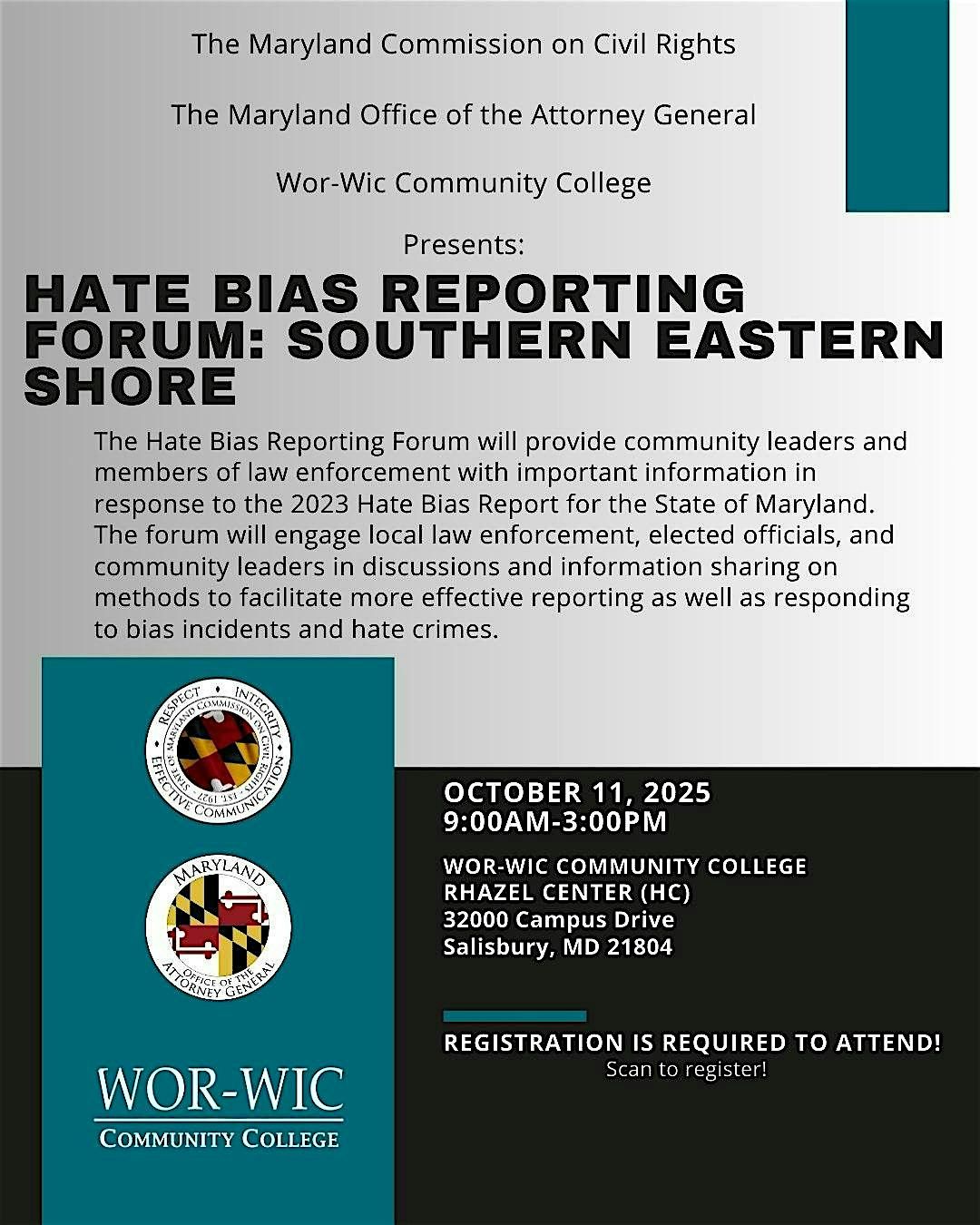Hate Bias Reporting Forum: Southern Eastern Shore