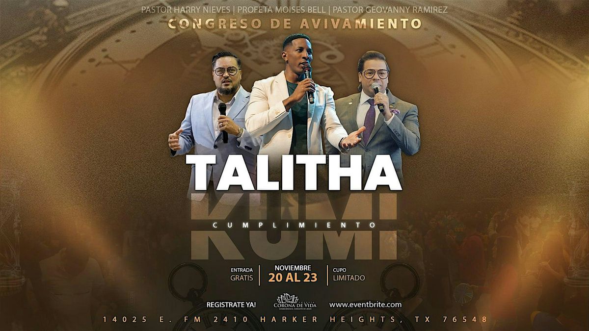 CONGRESO TALITHA KUMI 2025 - NOVIEMBRE 20, 21, 22 & 23